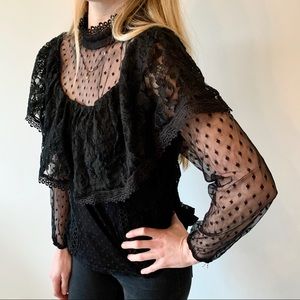 Black Lace Top